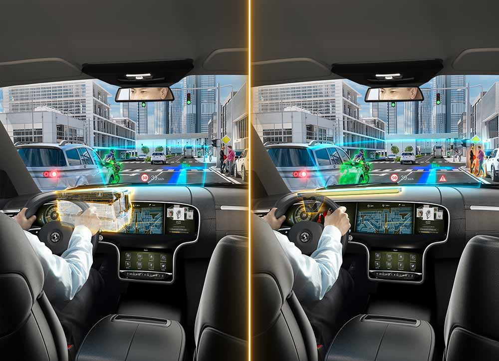 Flache Wellenleiter statt Spiegeltechnologie. Continental sieht