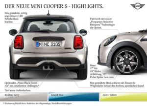 Mini Cooper Facelift 2021