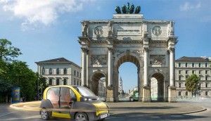 Elektroauto City E-Taxi von Adaptive City Mobility - CeBIT 2017