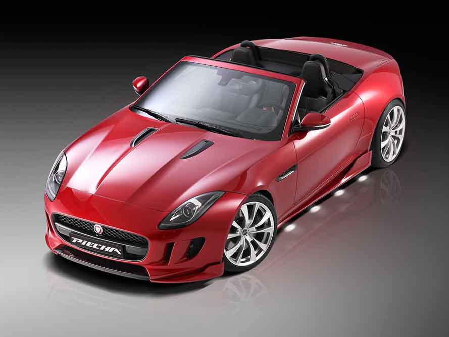 Piecha Design: Jaguar F-Type-V8-Cabrio-Front-Aufsicht