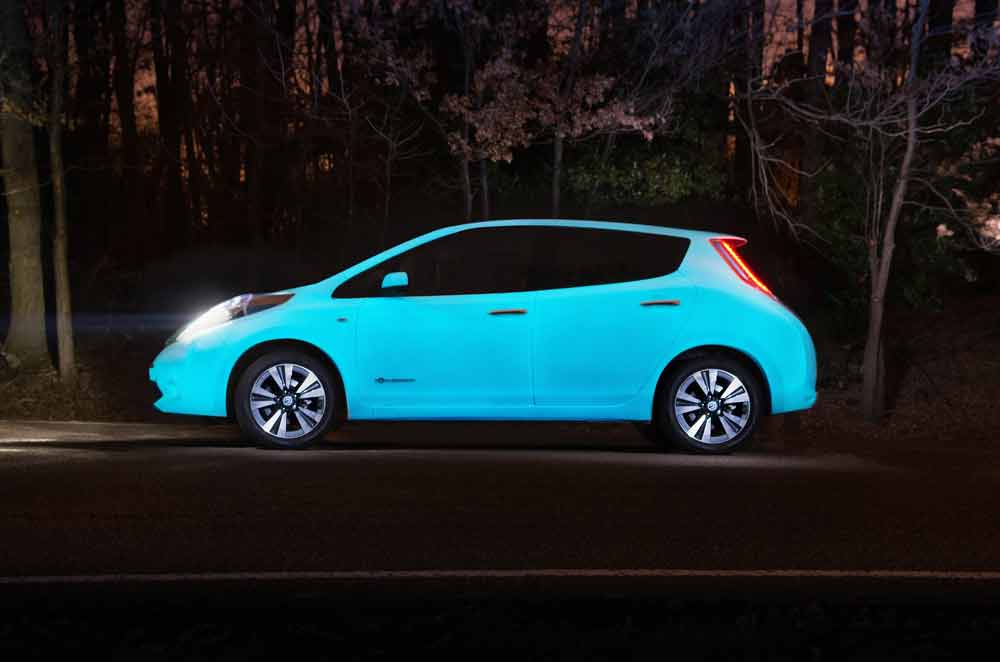 Nissan bringt den Leaf zum Leuchten